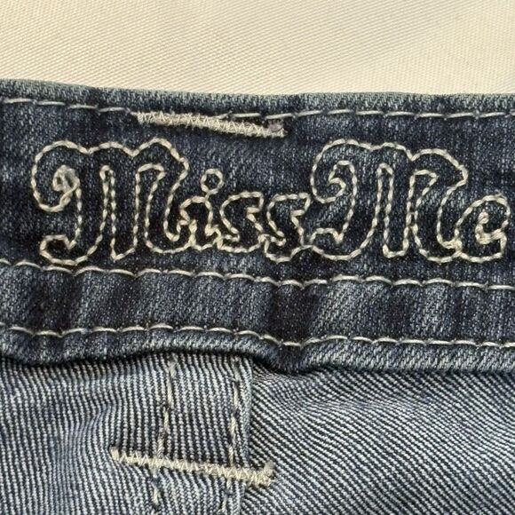 Miss Me Jeans JP5489B2 Boot Cut Distressed Size 29 Color DK131 Y2K Embroidered - Picture 9 of 12